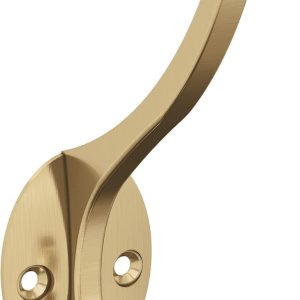 competitive pricing amerock h55465cz | adare double prong decorative wall hook | champagne bronze hook for coats, hats, backpacks, bags | hooks for bathroom, bedroom, closet, entryway, laundry room, office one-stop wholesale