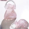 oem/odm services purse vase for flowers (handmade), glass bag vase, handbag shape flower vase, blown pink flower vase for basket, unique flower vase with handles, decorative for home decor, wedding affordable bulk deals