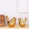 dropship from factory xmgzq 2 pcs gold decor accents,small animal statues,modern home decorative, birds sculpture, ornaments for shelf, bookshelf, coffee table,knick knacks home decor for shelves(gold bird) mass production supply