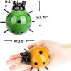 factory direct giftme 5 metal garden wall art decorative set of 4 cute ladybugs outdoor wall sculptures volume discount