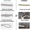 bulk purchase curtain tiebacks ropes, 2pcs decorative handmade tie backs curtain holdbacks holders cord for window sheer drapes indoor outdoor, grey factory discount