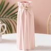 oem/odm services ceramic flower vase modern home decor vases for centerpieces pink minimalist farmhouse vase 9.5" h x 3.9" w cute decorative vases flowers tulip pampas grass vase for table bathroom shelf affordable bulk deals