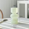 oem/odm services jspyfits glass hydroponic flower vase, 7 inches colored glass bubble vase for flower, three-layer glass funky vase for home/office/weddings/party table flower decor (milky green) affordable bulk deals
