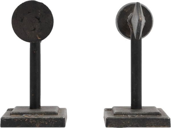 supplier direct creative co-op bronze arrow shaped cast iron bookends (set of 2 pieces) wholesale prices