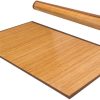 manufacturer direct happygrill bamboo area rug, 5' x 8' floor carpet, floor mat with anti-slip backing, easy care,indoor roll-up runner rug for bedroom, living room, entryway trade price