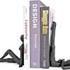 supplier direct ambipolar yoga-style black decorative bookends, cast iron book stand to hold books heavy duty, book stoppers for home decor, office desk, living room decor wholesale prices