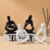 supplier direct style-a beige, creative abstract thinker bookend for home aesthetic, study, and wine cabinet – stylish shelf decor accent and thoughtful gift for living room, bar, or coffee shop wholesale prices