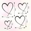 factory direct koyiltd 4 pcs metal heart wall art bedroom modern bedroom decor beautiful love heart wall decor metal wall decor above bed wall decor for valentine's day or christmas (black, romantic) volume discount