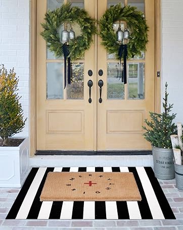 manufacturer direct earthall boho runner rug 2x6 ft washable runners for hallways cotton rubber backed kitchen runner braided indoor floor carpet runners for entryway, hallway, kitchen, bedroom, tan/brown trade price