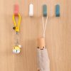 competitive pricing 12 pack adhesive hooks utility wall hooks key hooks for wall decorative key holder rack self adhesive wall hooks for towels, hats, shower, kitchen, living room, office one-stop wholesale