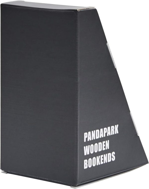 supplier direct pandapark wood,non-skid bookend for shelves,heavy duty,book stand for cds,1 pair wholesale prices