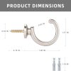 bulk purchase dess 4pack curtain holdbacks curtain tiebacks hooks wall mounted curtain hooks for window drapery/clothes/coat/hat/towel (silver) factory discount