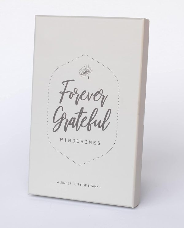producer to buyer forever grateful wind chime with engraved thank you message - unique gift of gratitude/appreciation gift/thank you gift for special friend/family/coworkers/teachers/mentor discounted pricing
