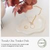 wholesale direct ceramic jewelry tray trinket dish, decorative cloud vanity key tray for women, ring holder dish, cute jewelry plate bowl room decor aesthetic, birthday, white bulk purchase at factory prices