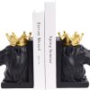 supplier direct book ends decorative, lion bookends for shelves, animal book stopper decorative, modern book ends for heavy books, lion figurines statues indoor, unique book lover gift(black lion) wholesale prices