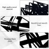 factory direct zzbakress 4 pieces abstract metal wall art, minimalist art decoration, paintings wall decor, 3d structure sculptures decor for living room bedroom bathroom office (black style 1) volume discount