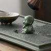 dropship from factory cartoon buddha figurine ornament with bluestone sand bonsai, imitation stone carving, 4 sets mass production supply
