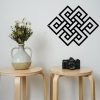 factory direct resaco celtic knot metal wall art black metal wall decor celtic symbol wall plaque knot decorations for bathroom kitchen office indoor outdoor volume discount