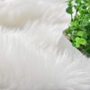 global sourcing goolela faux fur rug throw small white 2x3 sheep skin fluffy washable rug for bedroom dorm bedside rug luxury room decor, rectangle oem/odm services