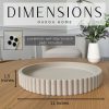 wholesale direct oakoa round decorative tray for coffee table tray decor - concrete round tray home decor tray - coffee table decor - table trays decorative - centerpiece tray bulk purchase at factory prices