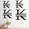 factory direct custom metal signs | metal name sign | metal wall art | split letter monogram wall decor | metal wall art last name sign | family name sign | personalized wedding gift | outdoor metal sign decor volume discount