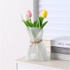 oem/odm services kaitnax glass vase irregular shaped flower vase art decorative flower vase for wedding, dinning, bookshelf, home decoration or gift white affordable bulk deals