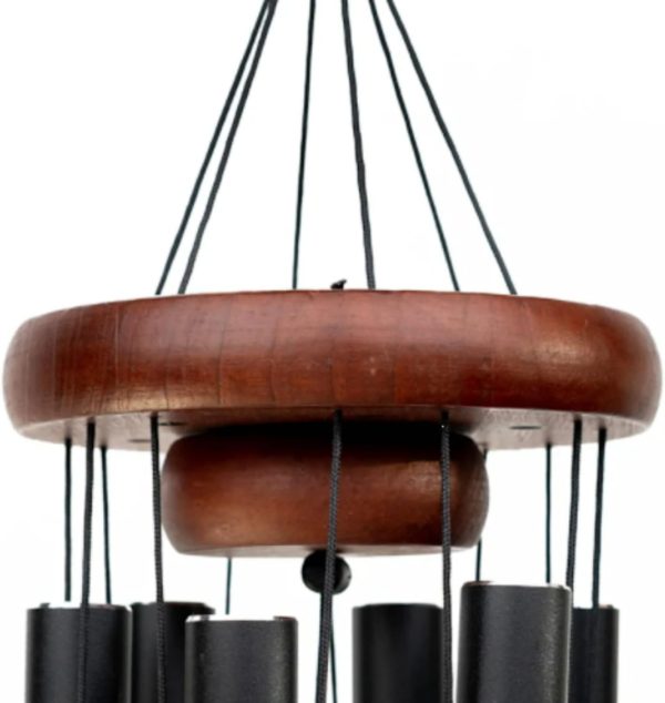 producer to buyer the wind chime co memorial wind chimes, sympathy wind chimes gift for the loss of a loved one, home decor outdoor garden, soothing melodic tones with mute option. discounted pricing