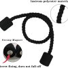 bulk purchase 6 pack black strong magnetic curtain tiebacks outdoor elegant decorative tie backs modern rope tiebacks for drapes window curtain holdbacks for draperies factory discount