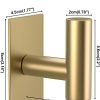 competitive pricing vaehold wall towel hooks, heavy duty sticky holder waterproof towel hooks for hanging coat, clothes, closet hook wall mount for kitchen (gold, adhesive 2 pack) one-stop wholesale