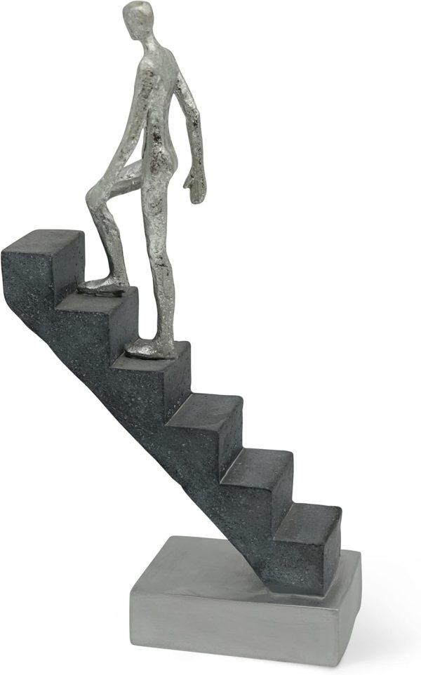 dropship from factory modern desk decor 'top of the rock' - abstract sculpture 11" as motivation - modern home decor figure made of marble resin - aesthetic statue for living room & office décor as a gift mass production supply