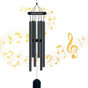 producer to buyer garden wind chimes with 6 aluminum alloy tubes and hook,memorial wind chimes for home decor garden patio outdoor discounted pricing