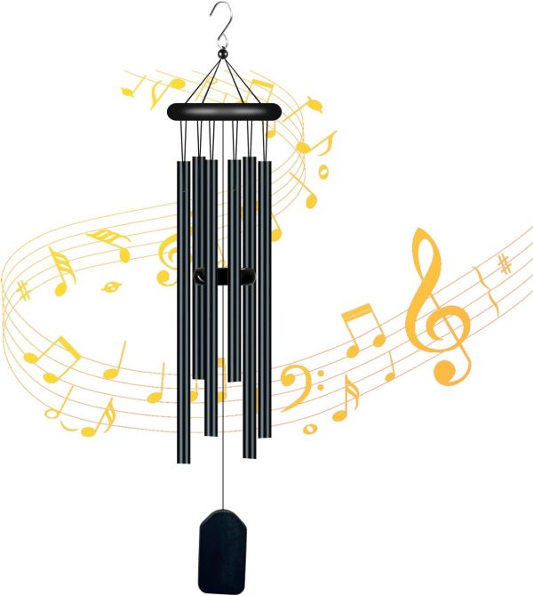 producer to buyer garden wind chimes with 6 aluminum alloy tubes and hook,memorial wind chimes for home decor garden patio outdoor discounted pricing