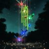 producer to buyer wind chimes,hummingbird solar wind chimes for outside,green gradation aluminum tubes deep tone memorial wind bell for garden/patio mobiles decorative gifts for mom, wife, grandma neighbors(37" long) discounted pricing