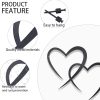 factory direct oyefly infinity heart metal wall decor,infinity heart wall decor for room living,wedding decor (black, style3 11.4 x 10.7in) volume discount
