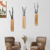 bulk purchase wood wall planters modern decor for livingroom bedroom bathroom contemporary wooden wall planter versatile wood home decor for dried flowers and faux greenery plants (3 pack，brown) trade price