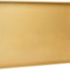 wholesale direct maoname gold decorative tray for coffee table, modern serving tray with handles, plastic ottoman tray, bathroom decor, 15.8" l x 10.2" w x 1.4" h bulk purchase at factory prices