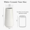 oem/odm services white ceramic vase, gukjob flower vase ceramic vase for flowers, decorative white vase for pampas grass, small vase for home living room dining table farmhouse office decor (white) affordable bulk deals