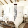 producer to buyer 2 pack outside sympathy wind chimes clearance with 12 aluminum alloy tubes and hook, memorial gift decoration for home, patio, garden, outdoor discounted pricing
