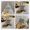 dropship from factory yu feng hand painted trinket box jewelry holder with elegant crystals collectible figurine & decorative living room jewelry holder (crown carriage mass production supply