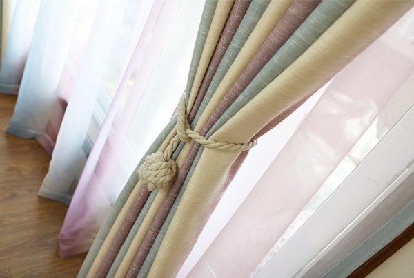 bulk purchase melaluxe 4 pack curtain tiebacks - heavy duty curtain rope tieback, handmade rural decorative curtain holdbacks (beige) factory discount