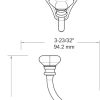 competitive pricing liberty 128734 acrylic facets design coat and hat hook, satin nickel and clear one-stop wholesale