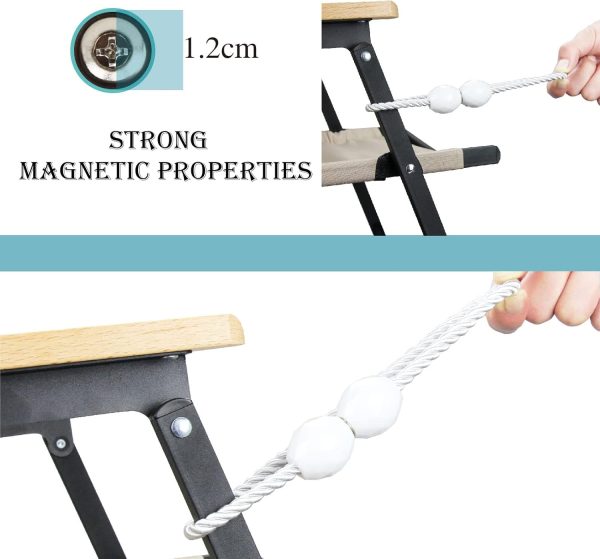bulk purchase strong magnetic curtain tiebacks white 2 pack decorative tie backs outdoor curtain rope tiebacks elegant curtain holdbacks for drapes factory discount