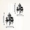 factory direct metal pine tree wall art decor nature home decor cedar tree metal sign wall decorations for living room, nature forest metal decor, tree wall art, nature lover gift (black, larger) volume discount
