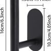 bulk purchase 2 pack adhesive curtain holdbacks curtain tie backs curtain holdbacks no drill curtain pull backs adhesive curtain hooks curtain holders for drapes (2, black) factory discount