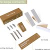 competitive pricing wall coat hook rack - set of 3 - beech wood white metal hooks for hanging coats - hat hooks for wall - decorative wall hooks - hat hangers for wall one-stop wholesale