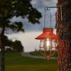custom wholesale yakii 2 pack solar lantern hanging waterproof outdoor metal solar lamp with warm white light decorate for yard garden pathway patio porch decor (red) oem/odm services