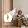 competitive pricing 7pcs leaves wall hooks for hanging heavy duty, gold iron decorative hooks for coat towel hat wall mount hangers racks for bathroom, kitchen, door, wardrobe, farmhouse (include screws) one-stop wholesale