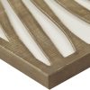 bulk purchase madison park wall art living room décor - birch palms botanical carved design, home accent modern kitchen dining decoration, ready to hang panel for bedroom, 16" w x 32" h, dark brown 2 piece trade price