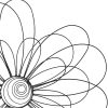 factory direct deco 79 metal floral home wall decor 3d wire wall sculpture with crystal embellishments, wall art 29" x 1" x 29", black volume discount