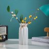 oem/odm services white ceramic vase-flower vase dried flower vase for modern home decor, fit for foyer living room fireplace bedroom kitchen,decent gift, 8.27" h affordable bulk deals